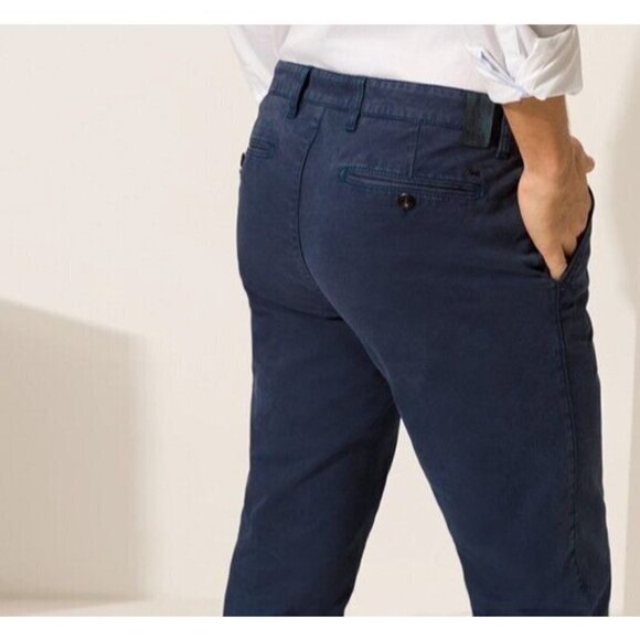 BRAX 33x342 men's navy blue chinos "Felix" stretch trousers pants - Picture 7 of 7
